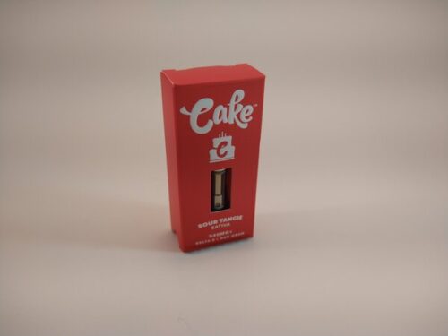 Cake Sour Tangie Sativa High Potency Delta-8 Vape Cartridge.