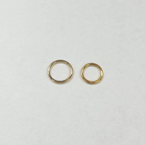 16g gold anodized infinity ring septum clicker.