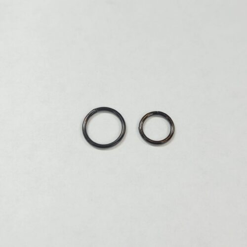 16g black anodized infinity ring clicker.