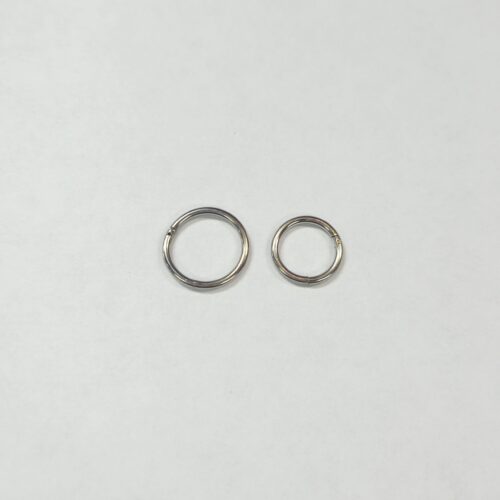 16 gauge silver infinity ring clicker.