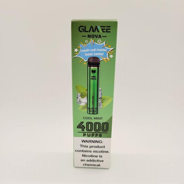 Glamee Cool Mint Disposable Vape 5% Nicotine 4000 Puffs