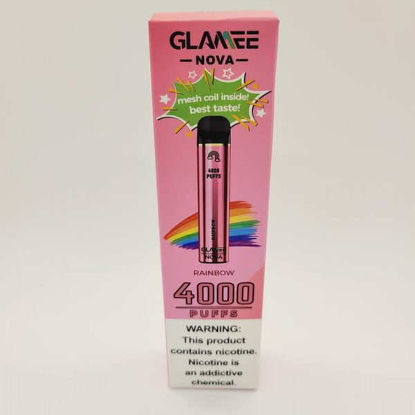 Glamee Rainbow Disposable Vape 5% Nicotine 4000 Puffs