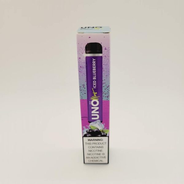 Uno Mas Iced Blueberry Disposable Vape 5% Nicotine 1200 Puffs