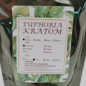 Euphoria Kratom Green Maeng Da 30z Powder