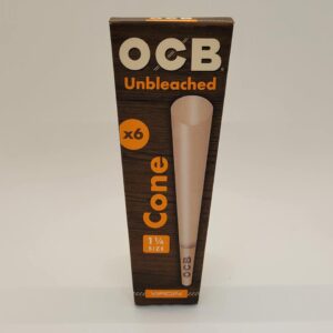OCB 1 1/4 Unbleached Cones 6 Pack