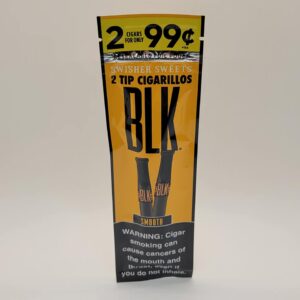 Swisher Sweets BLK Smooth Cigarillos With Tip 2 Pack