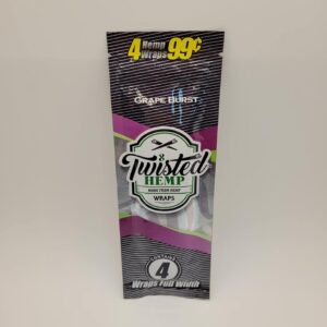 Twisted Hemp Grape Burst Hemp Wraps 4 pack 99 cents