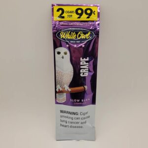 White Owl Grape Cigarillos 2pk 99 cents
