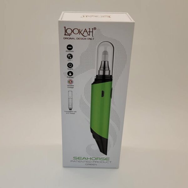 Lookah Seahorse 2 in 1 Electric Honeystraw and Cartridge Battery - Green