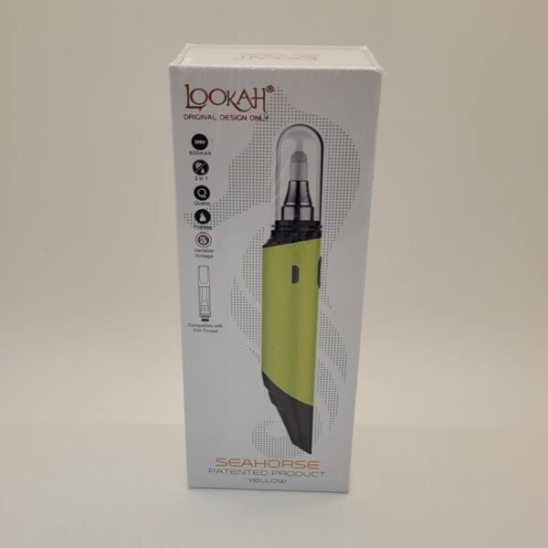 Lookah Seahorse 2 in 1 Electric Honeystraw and Cartridge Battery - Yellow