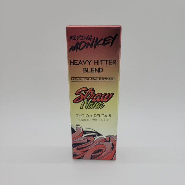 Flying Monkey Heavy Hitter Blend Straw Nana Delta-8, THC-O, & THC-P Disposable Vape