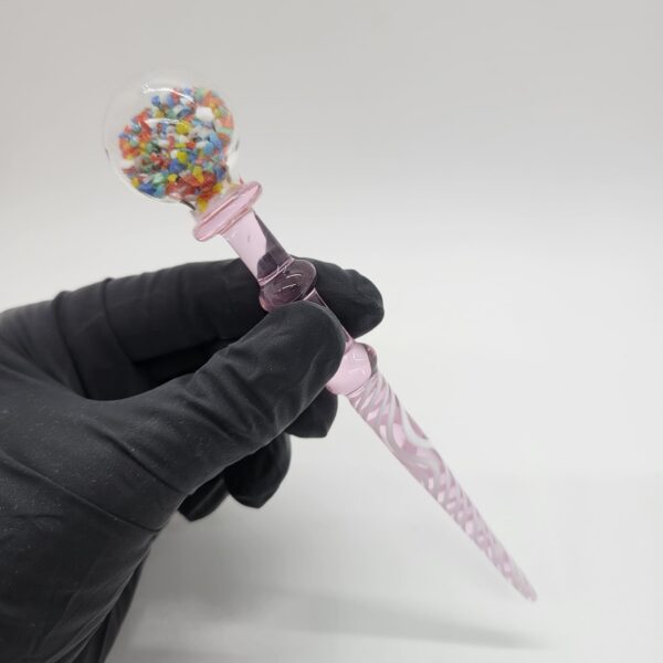 Wizard Staff Glass Dabber - Pink