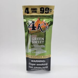 4K's Green Sweet Cigarillos 4 Pack