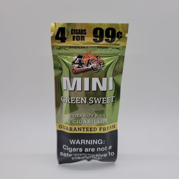 4K's Mini Green Sweet Cigarillos 4 Pack
