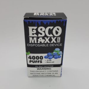 Esco Maxx Blueberry Ice Disposable Vape 4000 Puffs