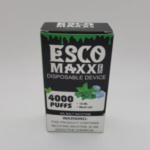 Esco Maxx Cool Mint Ice Disposable Vape 4000 Puffs