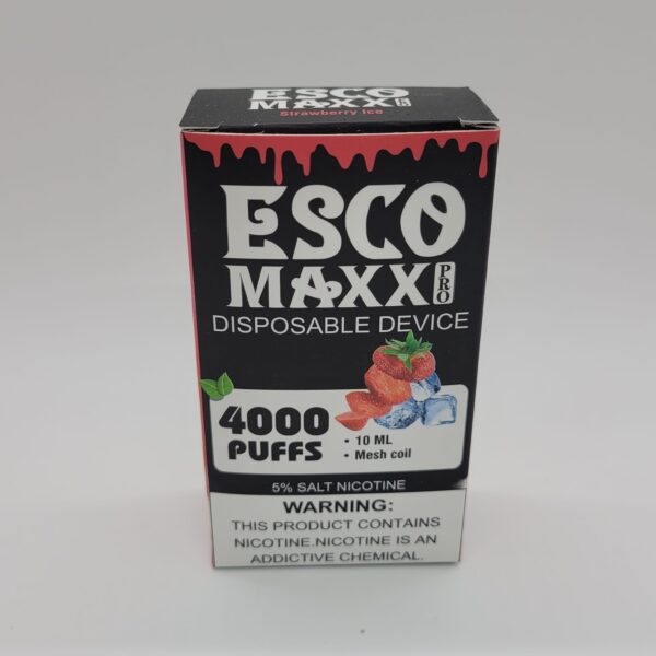 Esco Maxx Strawberry Ice Disposable Vape 4000 Puffs