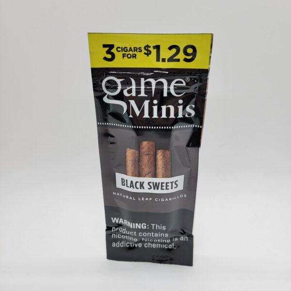 Game Minis Black Sweets Cigarillos 3 Pack