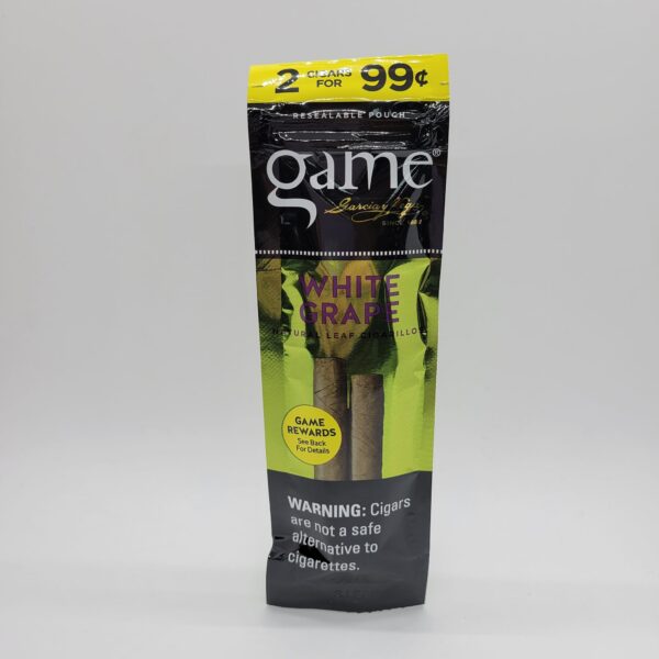 Game White Grape Cigarillos 2 Pack