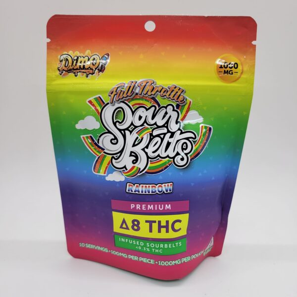 Dimo 1000mg Delta-8 Rainbow Sour Belts