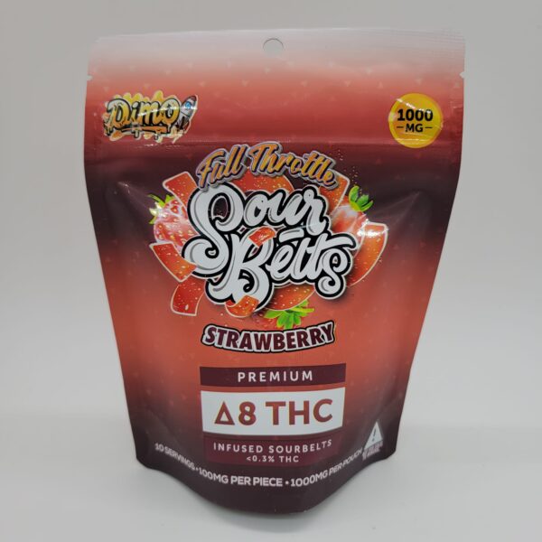 Dimo 1000mg Delta-8 Strawberry Sour Belts