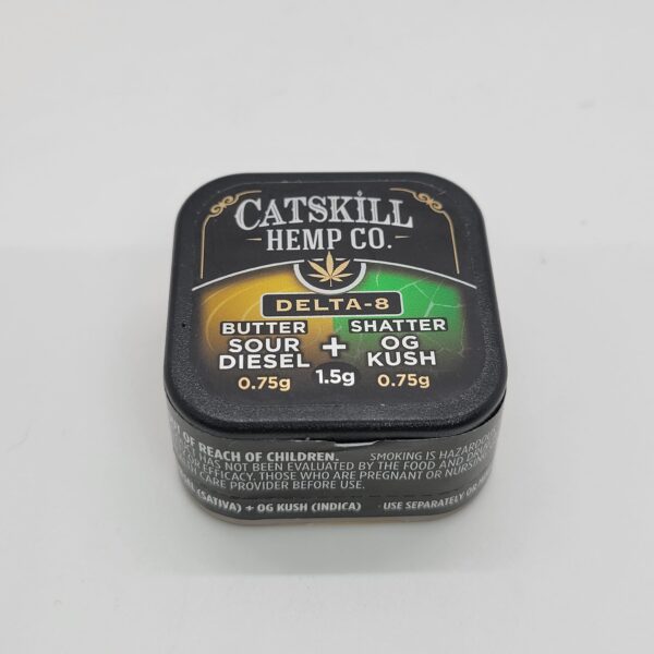 Catskill Hemp Co. D8 Dual Wax with Sour Diesel Butter & OG Kush Shatter