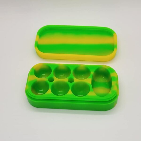 Stackable Silicone Jar with 7 Compartments
