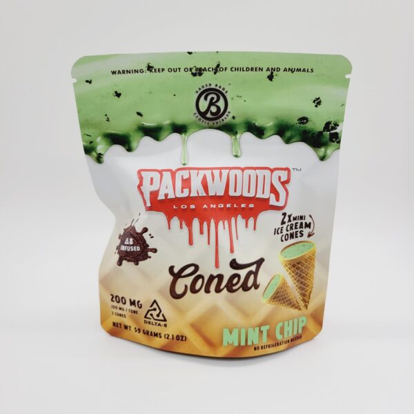 Packwoods Coned 200mg Delta-8 Cones - Mint Chip