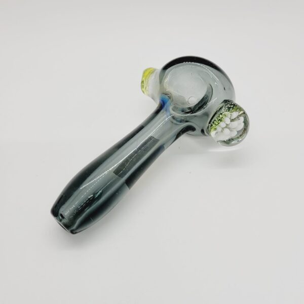 5" Spoon Pipe with Fumed Implosion Marble