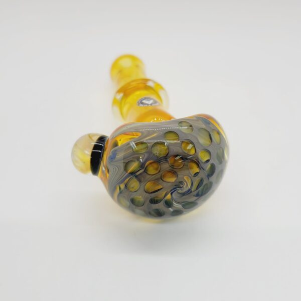 Rockin' A Glass 4" Fumed Honeycomb Spoon Pipe