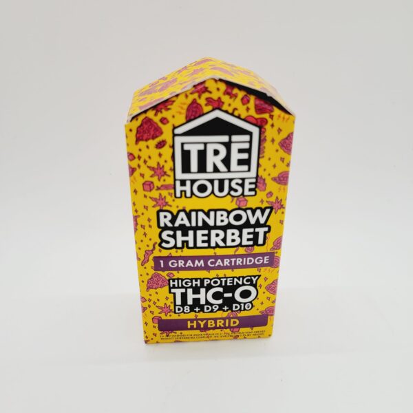 Tre House 1g D8 D9 D10 & THCO Rainbow Sherbet Hybrid Cartridge