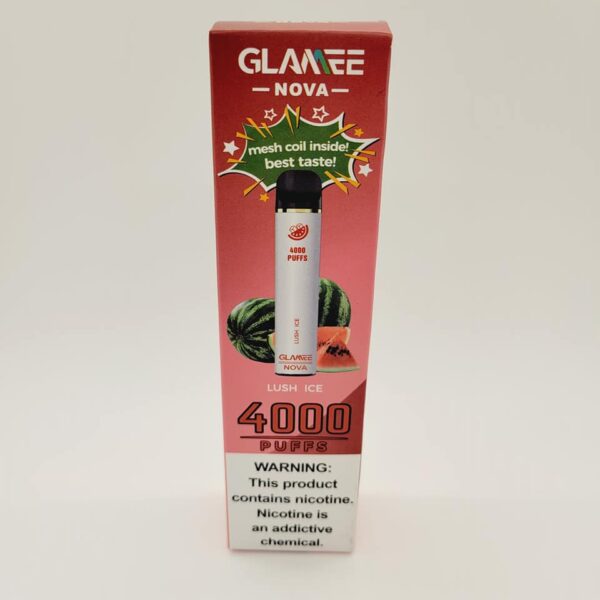Glamee Lush Ice Disposable Vape 5% Nicotine 4000 Puffs