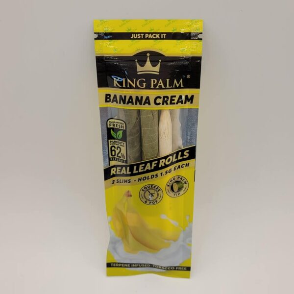 King Palm Slim Banana Cream 2 Pack