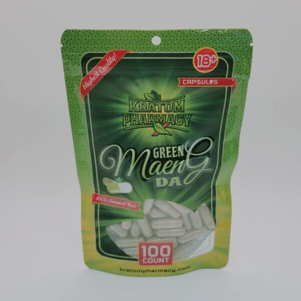 Kratom Pharmacy Green Maeng Da 100 Capsules