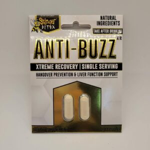 Stinger Anti-Buzz Hangover Prevention And Recovery Capsules 2 Pack.