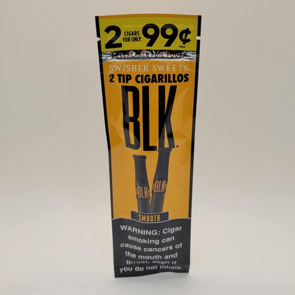 Swisher Sweets BLK Smooth Cigarillos With Tip 2 Pack