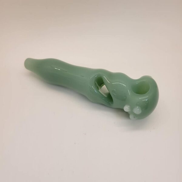 Snarf 5" Jade Twist Hand Pipe