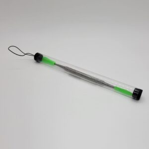 Gunmetal Dab Tool with Green Silicone Tip Covers