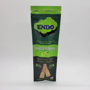 Endo White Grape Wood Tip Hemp Wrap Pre-Roll