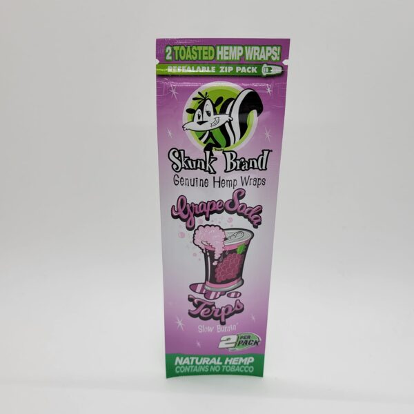Skunk Brand Grape Soda Terps Hemp Wraps - 2 Pack