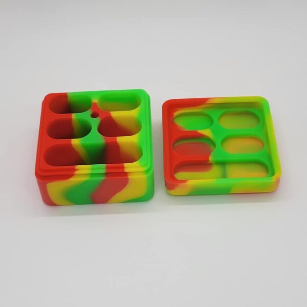 Stackable Silicone Jar with 5 Compartments