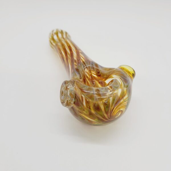 5" Fumed Spoon Pipe with Line Work