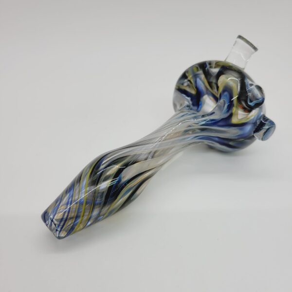 Glass Parrot 5" Inside Out Spoon Pipe with Reversal