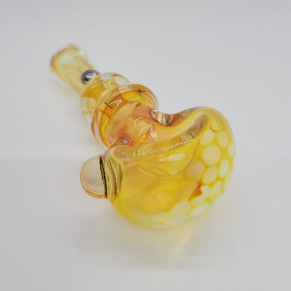 Rockin' A Glass 5" Fumed Honeycomb Spoon Pipe