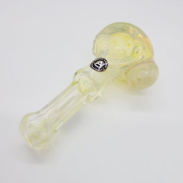 Rockin' A Glass 4" Fumed Hand Pipe with Flower Implosion Marble