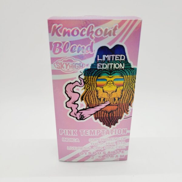 Sky High Knockout Blend 3.5g Pink Temptation (Indica) Disposable Vape