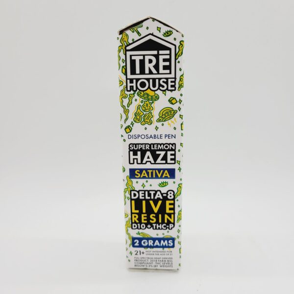 Tre House 2g D8 Live Resin Super Lemon Haze Sativa Disposable Vape
