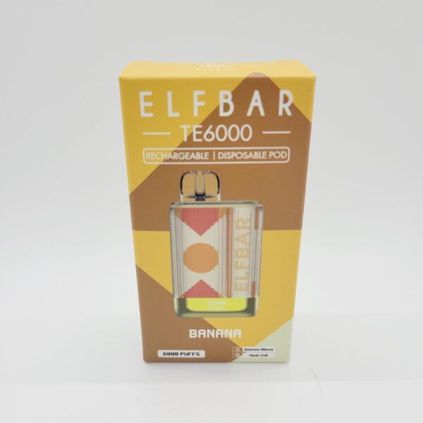 Elf Bar TE6000 Banana Rechargeable Disposable Vape