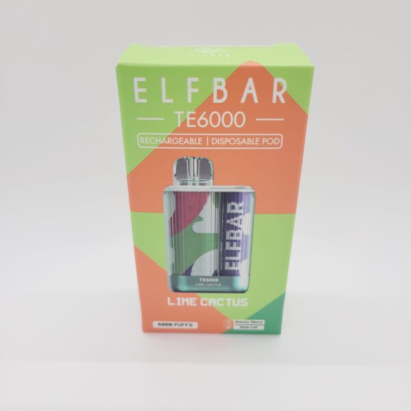 Elf Bar TE6000 Lime Cactus Rechargeable Disposable Vape
