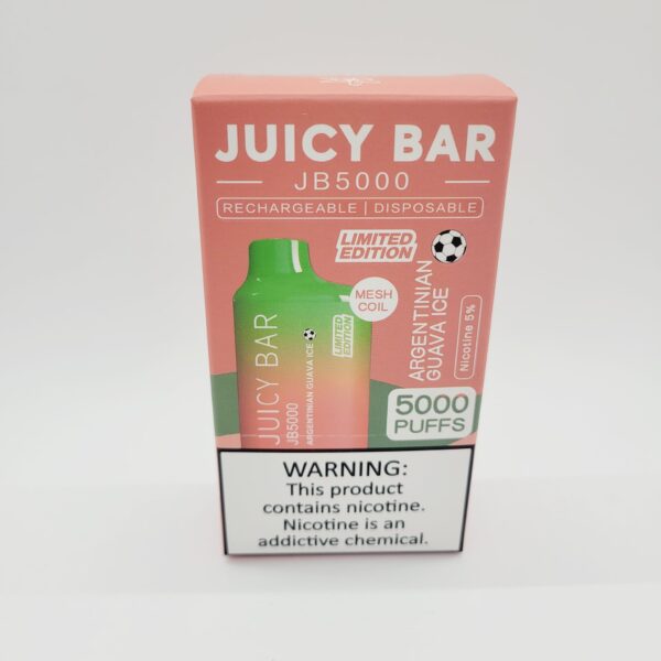 Juicy Bar JB5000 Argentinian Guava Ice Rechargeable Disposable Vape